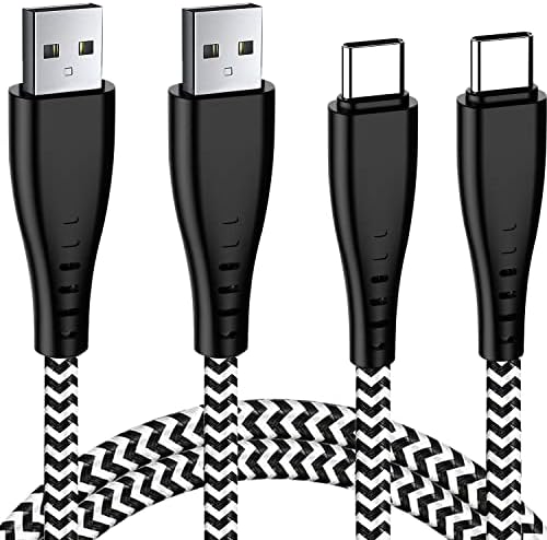 6FT 2Pack Charger Cord Charging Cable for Samsung Galaxy A51 A71 A52 A42 5G A21 A14 A54 A53 5G S22 Note9 Note 8 9 10 A50 A70 A10E A20 A13,Pixel3 XL,T-Mobile REVVLRY+,USB Type C Fast Charge Phone Wire