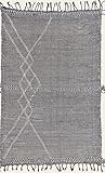 Ursprung: Marokko Nain Trading Kelim Berber Design 289x189 Orientteppich Teppich Grau Handgewebt Marokko