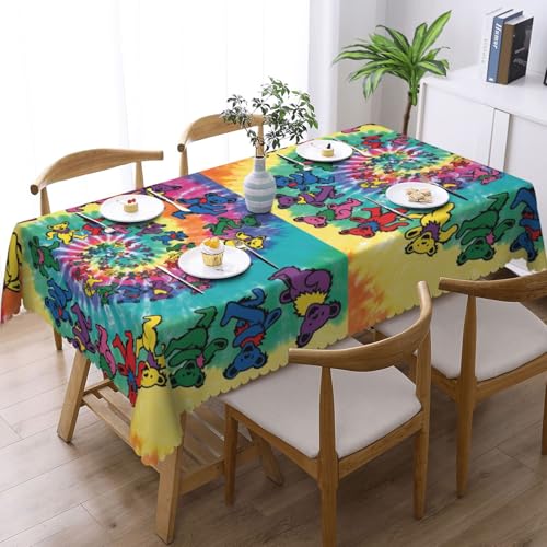 Nappe rectangulaire en tissu imprimé pour dîners et buffets