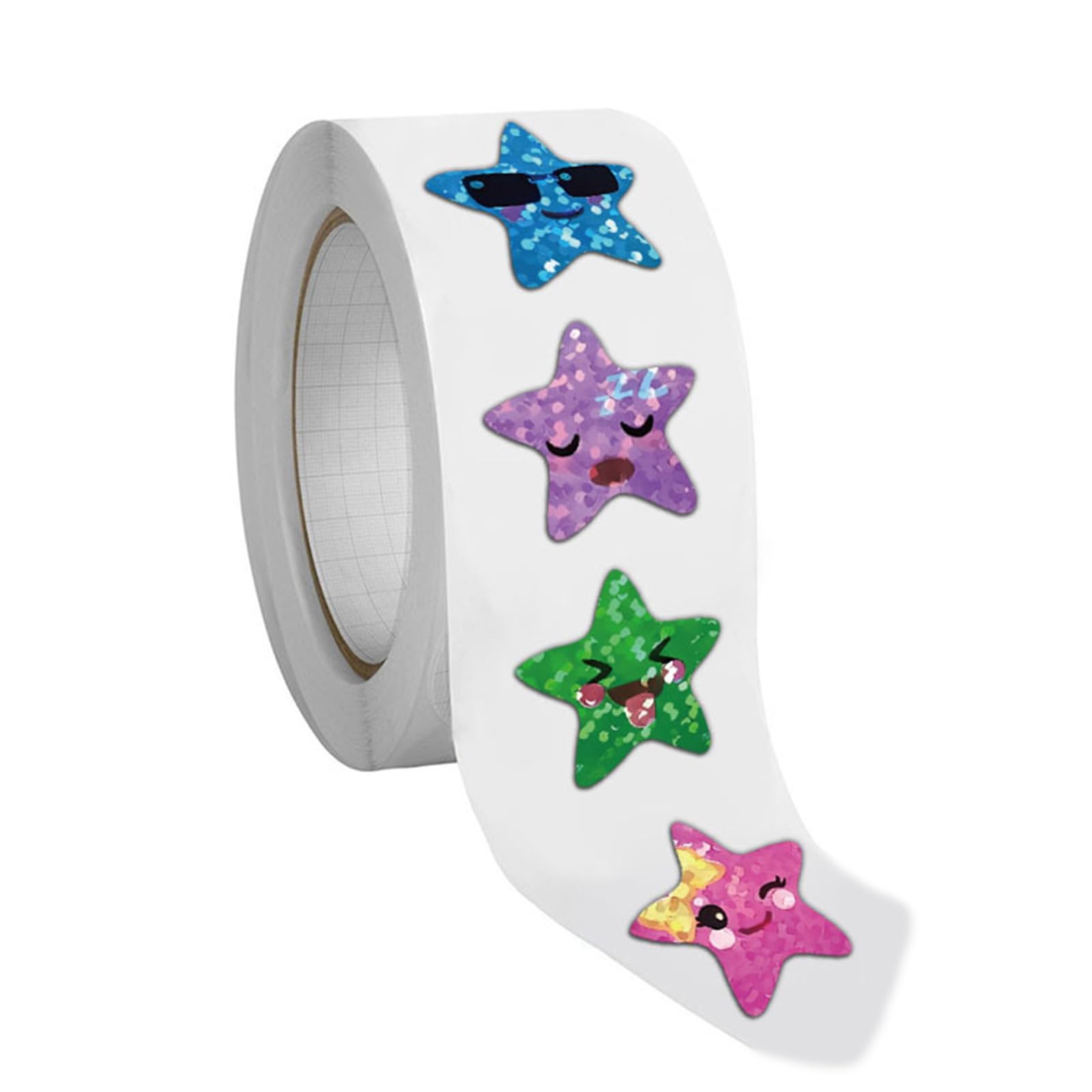 500 Pcs Lovely Star Sticker Waterproof Happy Faces Decorative Stickers Journal Stickers Luggage