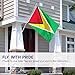 ANLEY Fly Breeze 3x5 Foot Guyana Flag The Golden Arrowhead - Vivid Color and Fade Proof - Canvas Header and Double Stitched - Guyanese Flags Polyester with Brass Grommets 3 X 5 Ft