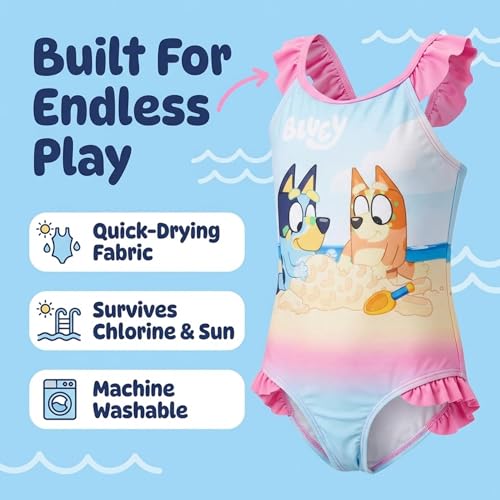 Image of Bluey One Piece Bathing Suit Infant to Big Kid Sizes (18 Months - 10-12)