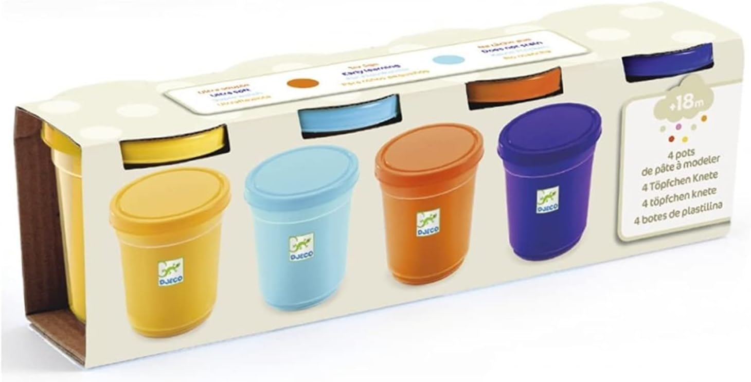 4 tubes of play dogh - nature