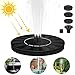 Produktbild Etmury Solar Springbrunnen 2020 Upgrade, Solar Teichpumpe mit 4 Effekte Solar Wasserpumpe Solar schwimmender Fontäne Pumpe für Gartenteich Oder Springbrunnen Vogel-Bad Fisch-Behälter