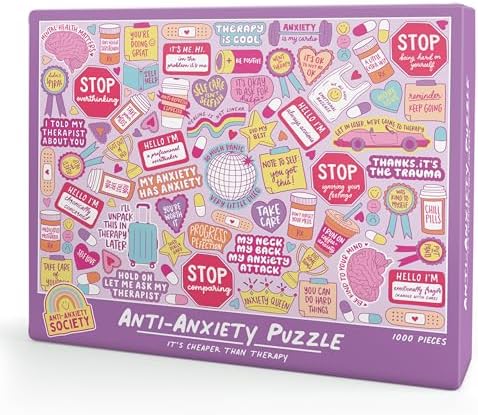 Anti-Anxiety Puzzle - 1000-Pieces Of Medidative Creativity - Unwi...
