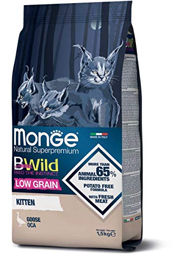 Monge BWild Low Grain Kitten Cibo Secco 1,5 kg