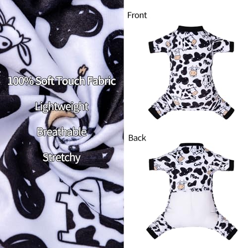 CuteBone Dog Halloween Pajamas Puppy Onesies Small Dogs Soft Pjs Coat Cat Apparel Comfy Pet Christmas Clothes Outfit Doggie Bodysuit P281XL