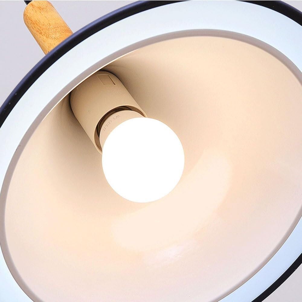 Lámpara de araña metálica de Estilo Industrial Moderno con Casquillo E27, lámpara Colgante de un Solo Cabezal, luminaria de Techo, lámpara Colgante para decoración de Sala de Estar