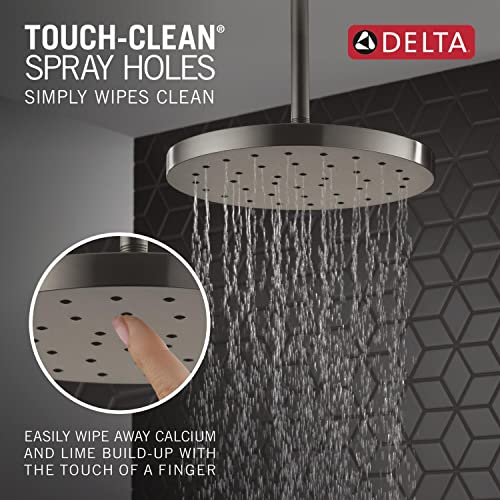 Delta-faucet-52160-KS-PR25-Universal-Showering-Components-Showerhead-Lumicoat-Black-Stainless-25-GPM-Water-Flow