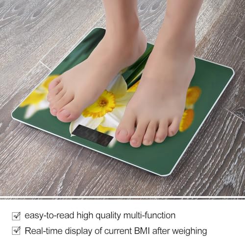 Báscula digital de baño con diseño flores 400 lb miniatura 5