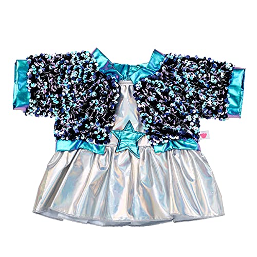 Build-A-Bear Workshop Iridescent Sequin Bomber Outfit #TOP22
