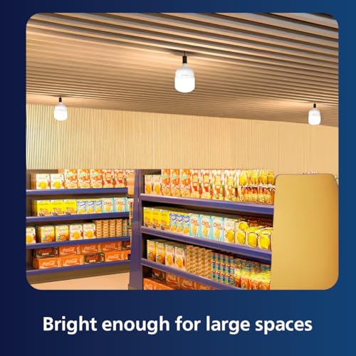Image of Philips AceBright 65W LED Bulb | 5200 Lumens High Brightness | B22 Base | Energy Efficient Lighting for Home & Commercial Use | Cool DayLight, Pack of 1