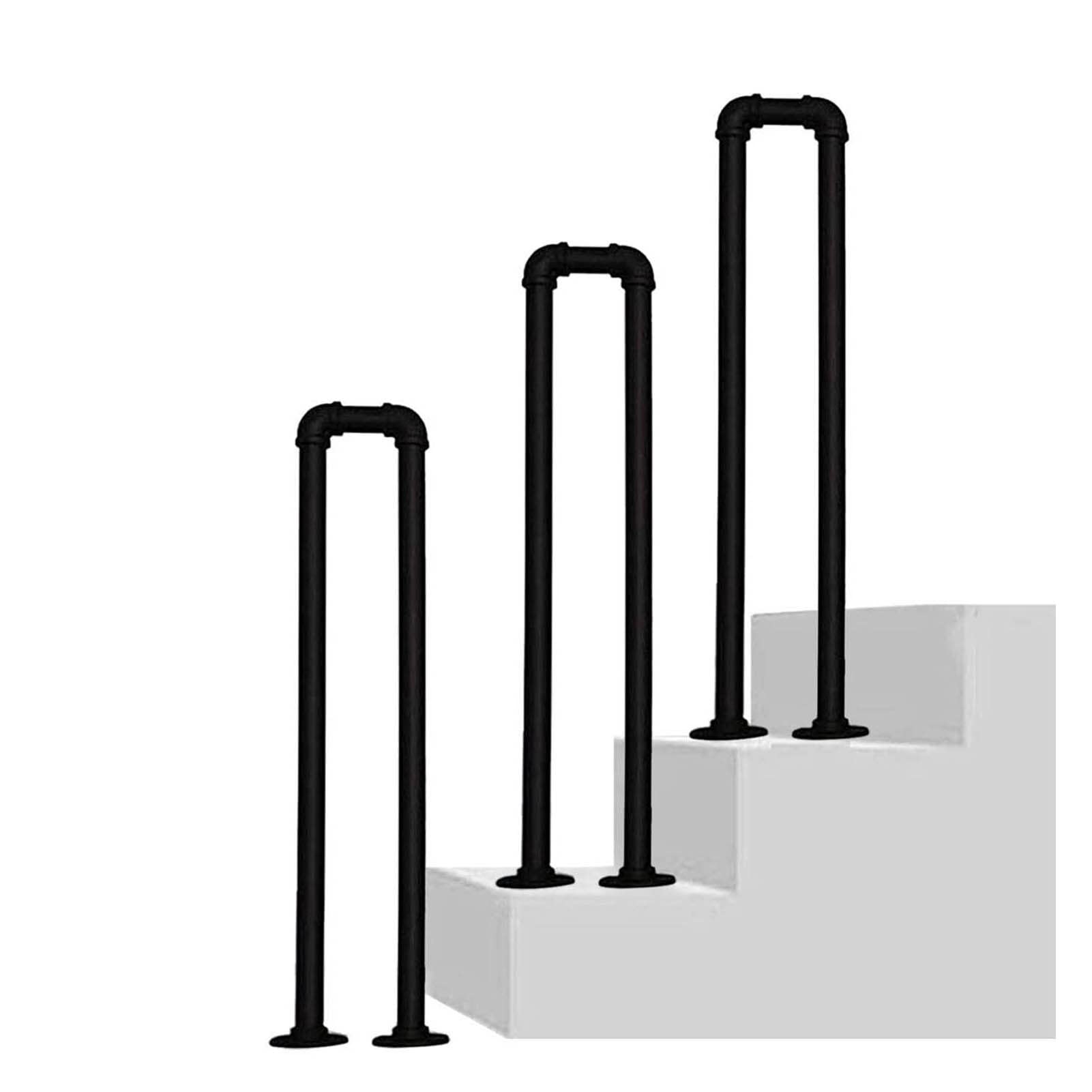 Rampe d'escalier intérieure et extérieure pour marches de jardin