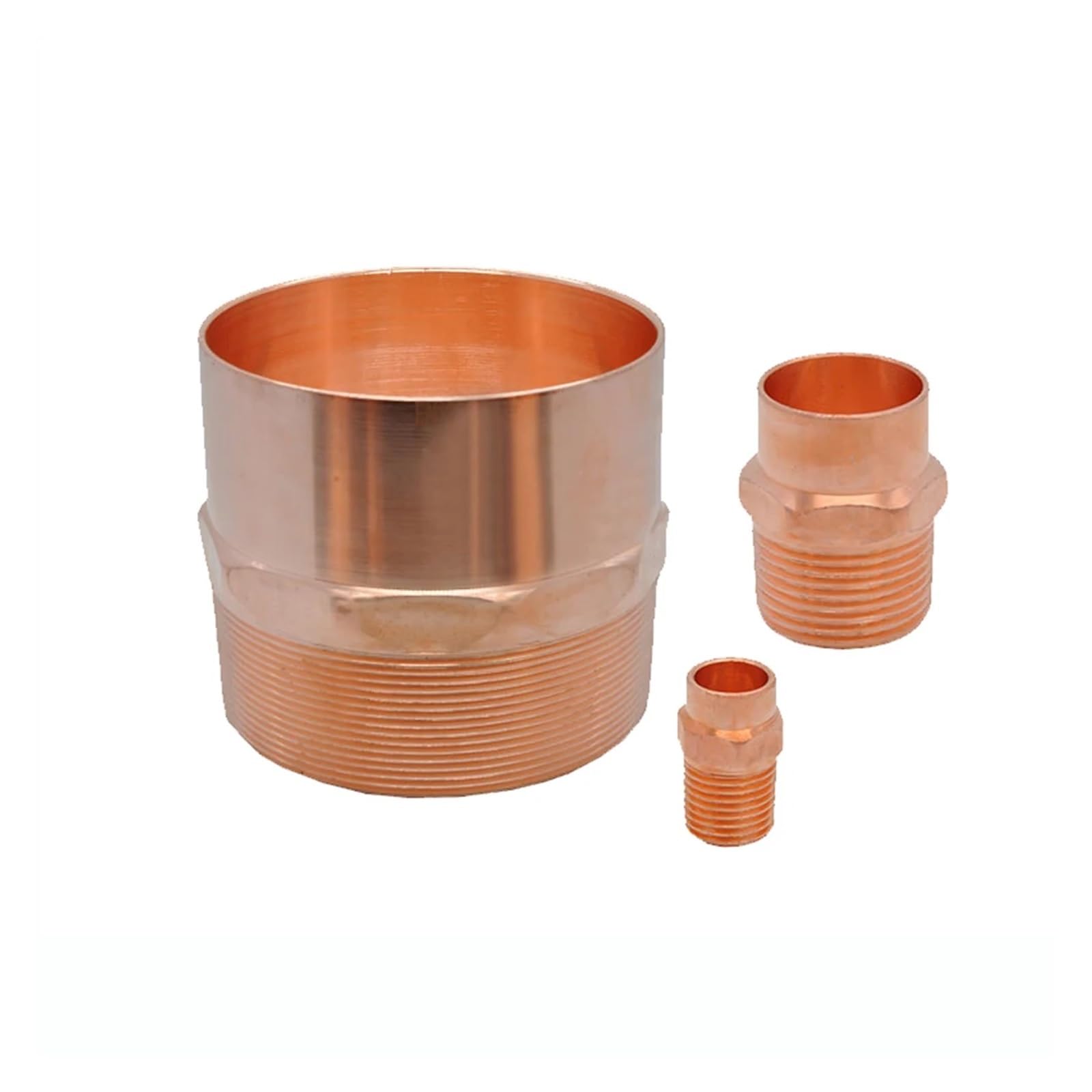 Xuro Złącze męskie 1/4" 3/8" 1/2" 3/4" 1" -4" z końcówką lutowniczą, miedziane, do instalacji klimatyzacyjnych(ID 28mm To 1 Inch)