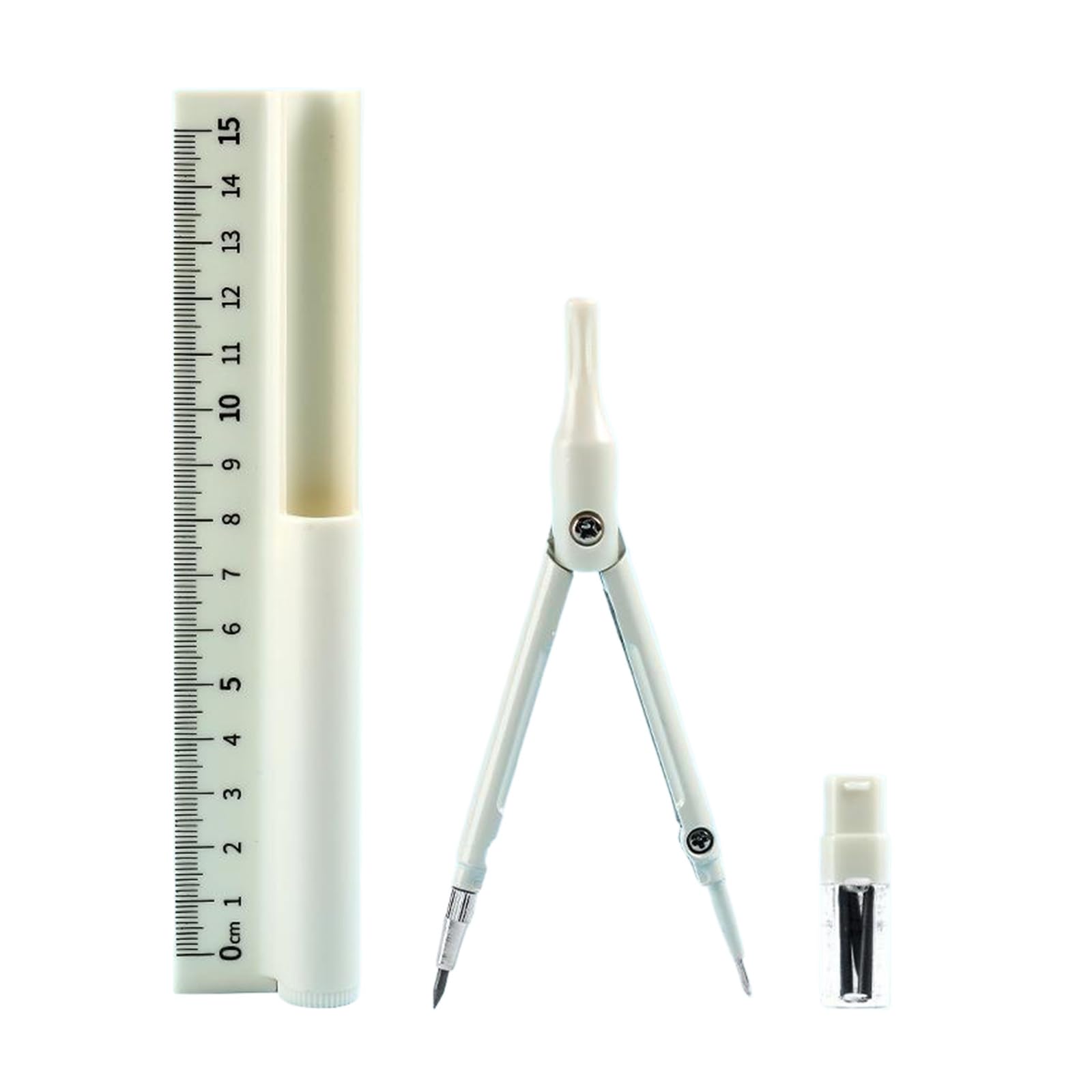 Minglea Yellow 3 In 1 Multifunction Compasses Ruler And Pencil Multipurpose Compasses Drawing Ruler Pencil Set For Precisions Sketching Multifunctional Drawing