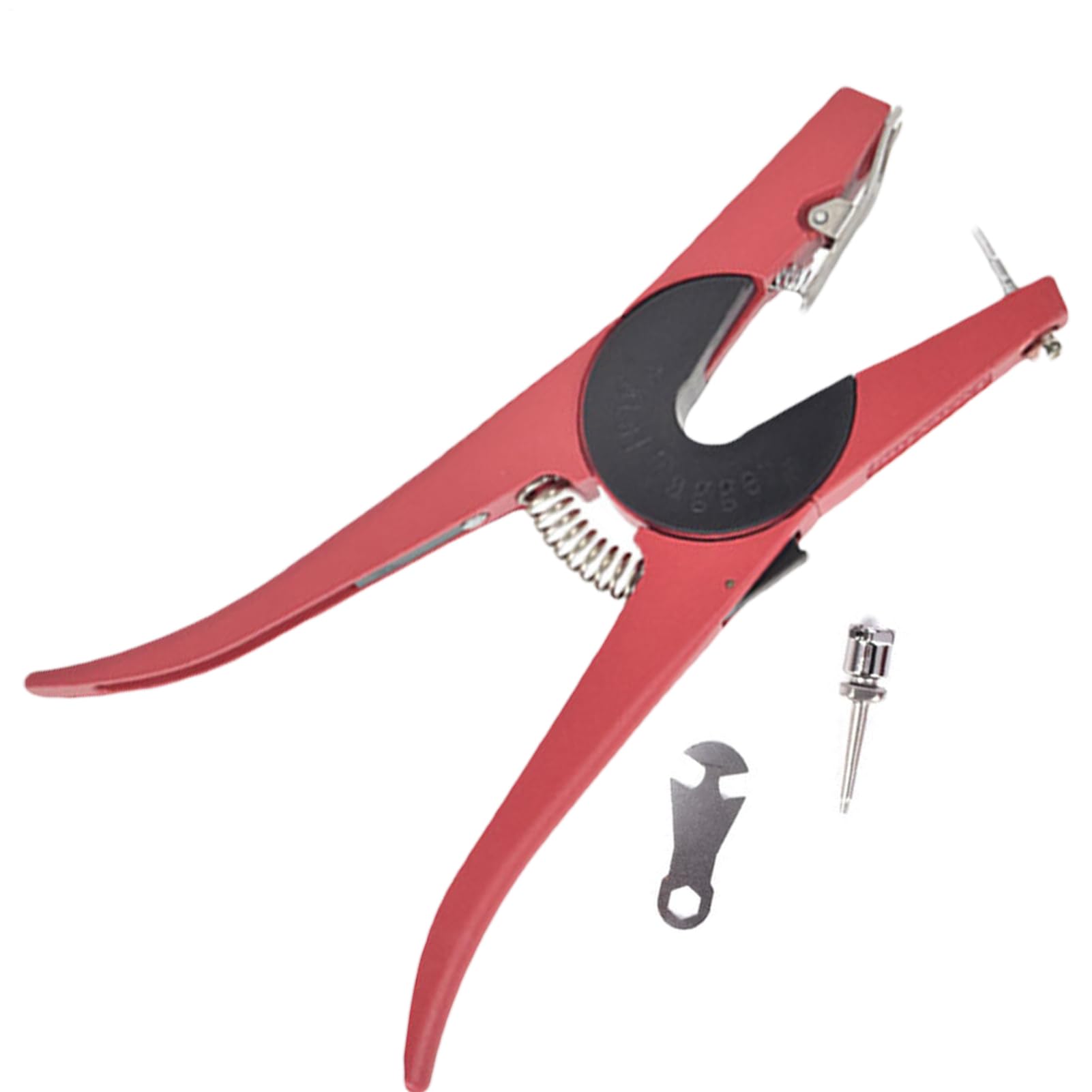 Pinza per orecchini per bovini | Strumento di installazione di carte di identificazione | Pinza per appoggiare gli orecchini per bovini, per mucche, pecore, capre, cervi, cani, fattoria, ranch e G