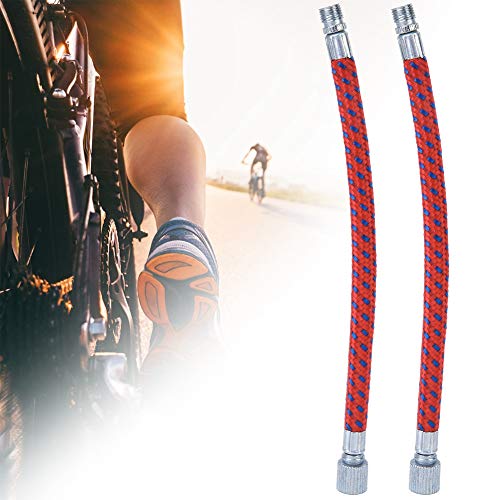 Outdoor Pump Extension Tube for Cycling Pumping, 2 Pcs for Bicycle Pumping, Polyester Rubber Alloy, CopperSilver (Silver Plated)
