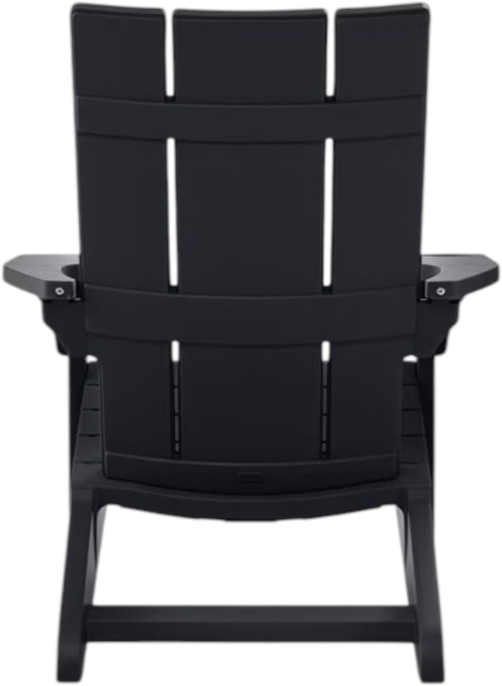 Sea Brook Modern Adirondack Chair with Integrated Cupholder, Outdoor Patio Seating (Graphite)