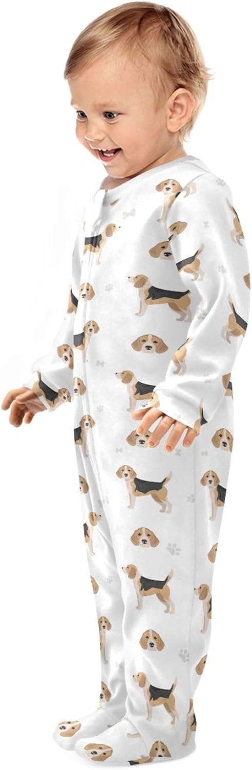 vvfelixl Bernese Mountain Dog Baby Sleepers For Girl Boys Newborn Baby Play One-Piece Footies For 0-24 Months
