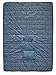 Therm-a-Rest Honcho Poncho Wearable Hoodie Blanket, Blue Woven Print One Size