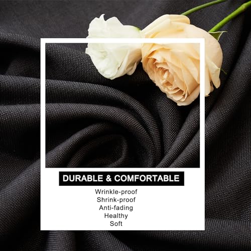 Table-Cloth-Rectangle-Table-Rustic-Cotton-Tablecloth-Craft-Fringed-Farmhouse-Table-Cloths-for-Halloween-Thanksgiving-Christmas-Kitchen-Dining-55×70-Inch-Black Table Cloth Rectangle Table Rustic Cotton Tablecloth Craft Fringed Farmhouse Table Cloths for Halloween Thanksgiving Christmas Kitchen Dining 55×70 Inch Black