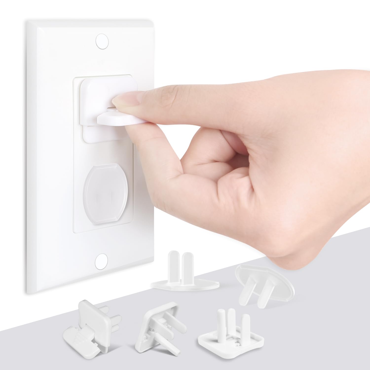 Outlet Covers Babepai 38-Pack White Child Proof Electrical Protector Safety Improved Baby Safety Plug Covers — Amazon image 12