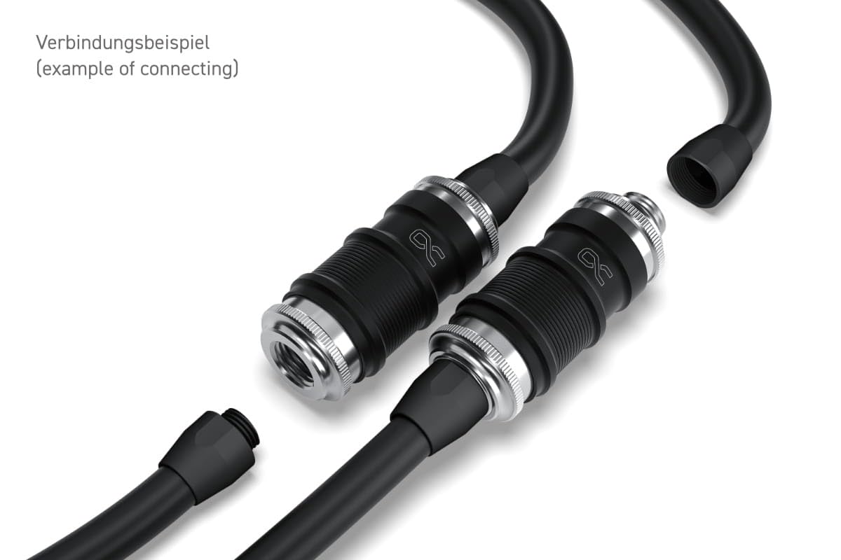 Alphacool Verbindung ES Schnellverschluss BLH1A PushIn Set IG-IG mit Schottverschraubung