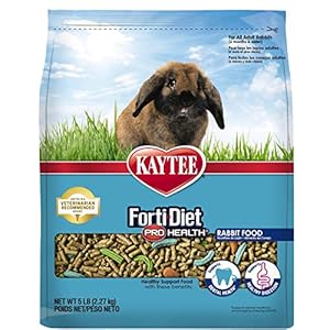 Kaytee Forti-Diet Pro Health Adult Rabbit Food, 5-Lb Bag