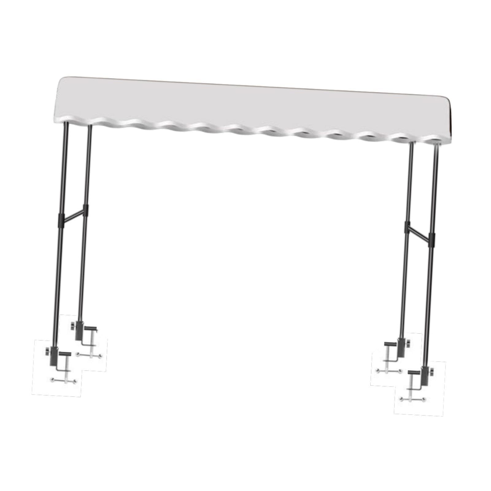 BNF® Lightweight Trolley Awning “ Portable Sunshade Shelter for Yard, Beach & Market Stalls “ Adjustable Height, Waterproof & Wind Resistant with Aluminum Frame, 120cm x 120cm “ Gray-image-24
