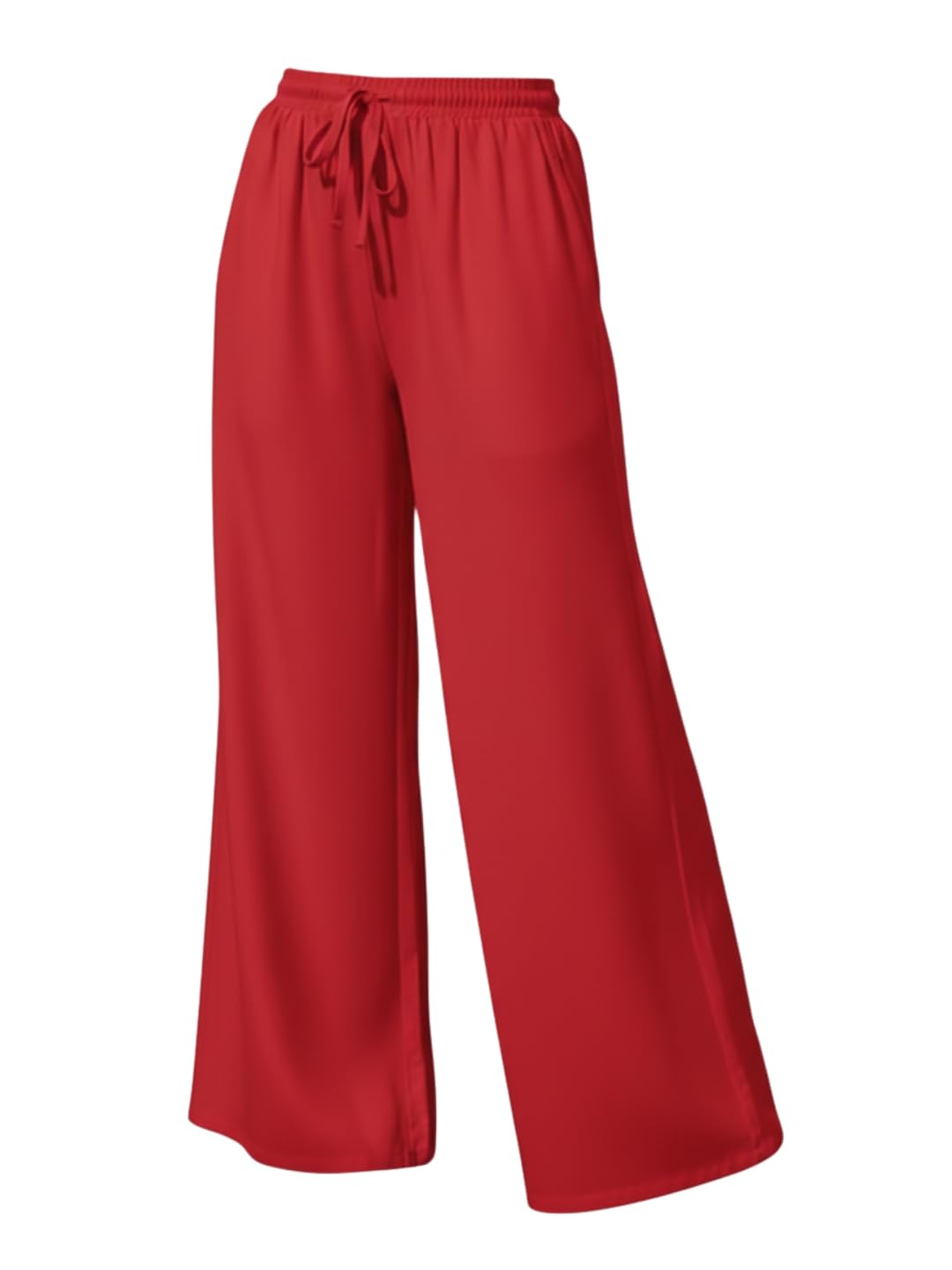 v33 Women's and Girls 100% Pure Rayon Regular Fit/Wide Leg Palazzo Pants, Drawstring Relaxed Fit - Available in Plus Size -M, L, XL, 2XL, 3XL, 4XL, 5XL-picture-32