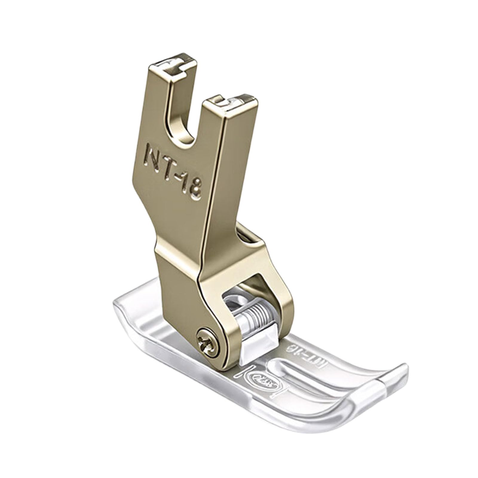 Hsyzygian Clear Metal Presser Foot Industrial Sewing Machine Presser Foot for Stitching Fabric Alignment Garment Making Industrial Sewing Machine
