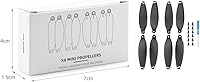 Vista 7 de 8/16 piezas de hélice de liberación rápida para FIMI X8 Mini/Mini V2 Dron, accesorios ligeros para ventiladores de ala de cuchilla, accesorios