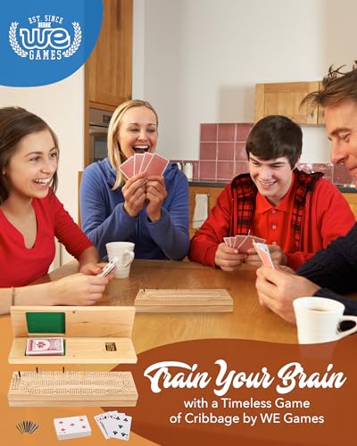 Juego de Mesa Wooden Cribbage Board Game Set miniatura 2