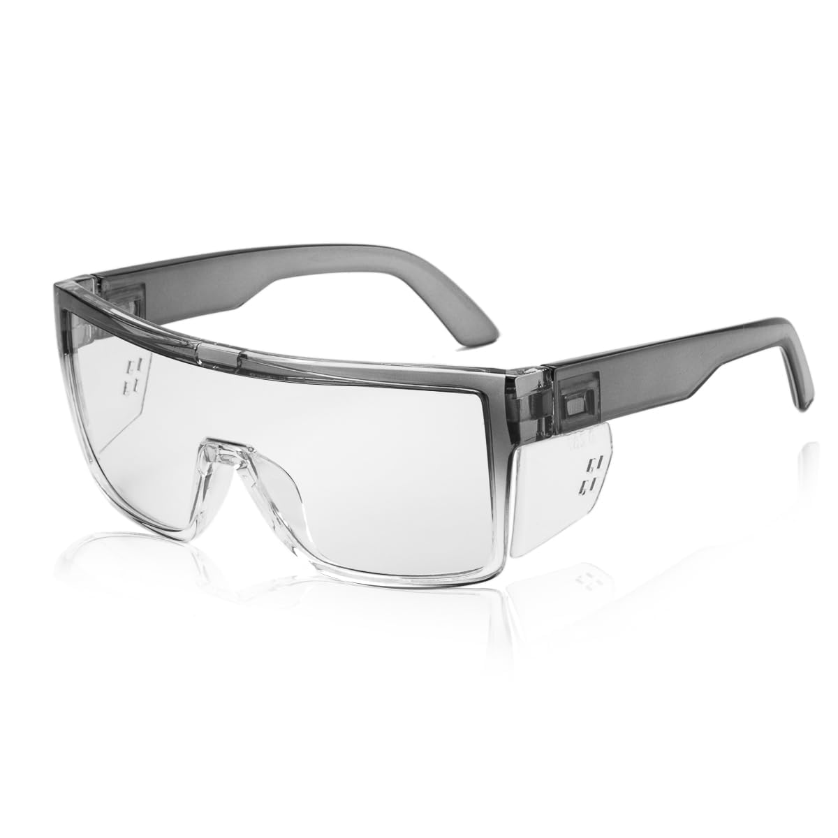 Gafas de seguridad fotocromáticas de transición para hombres y mujeres, gafas de seguridad envolventes con protección UV anti luz azul