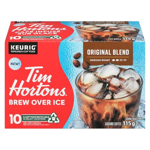 Tim Hortons Brew Over Ice Original Blend Coffee K-Cup Pods, 10 Count