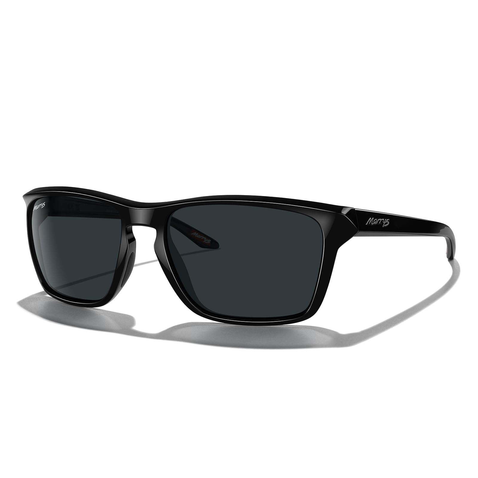 MERRY'S Rectangular Polarized Sports Sunglasses UV400 for Men Women S9448 | Silicone Non-…