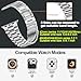 iiteeology Lightweight Stainless Steel Band Designed for Apple Watch Series 1-11, 42mm, 41mm, 40mm, 38mm, SE2&SE3, Replacement iWatch Bands for Women,Silver
