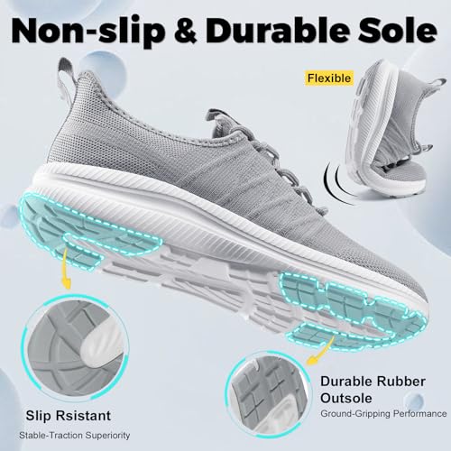 Image of ZOVE Wide Toe Box Shoes for Men Extra Wide Width Sneakers Non-Slip Ultra Light Wide Tennis Running Shoes Breathable Casual Walking Sneakers Diabetes Workout Gym Jogging Sports