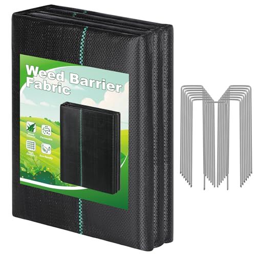 FEED GARDEN 4FT x 50FT Weed Barrier Fabric Landscape Fabric,