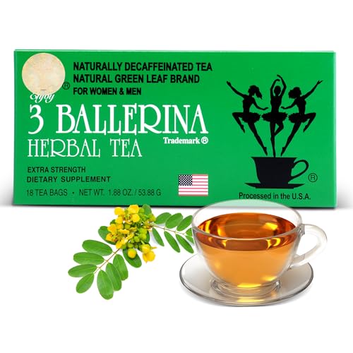 3 Ballerina Tea Dieters Drink Extra Strength 18-Count Tea Bags