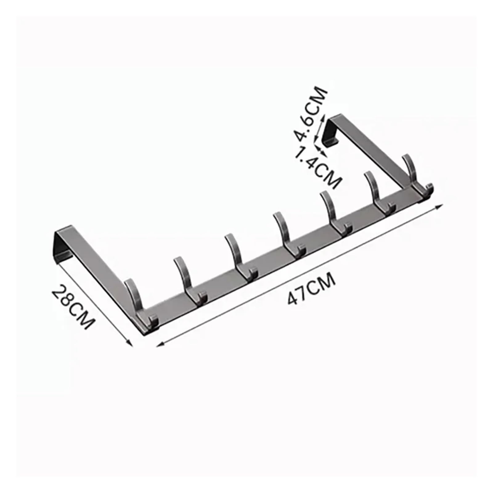 2 ganchos for colgar en la puerta, organizador for el hogar, perchero for ropa, abrigos, sombreros, toallas, accesorios de baño, soporte for Para puertas