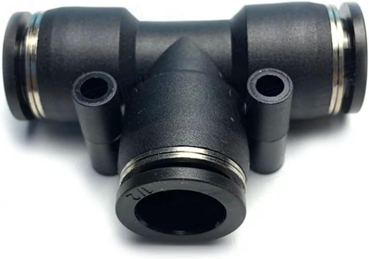 1pc PE PET Pneumatic Quick Connector PU Air Pipe 5/32 1/4 5/16 3/8 1/2 inch PU Air Pipe Connector Right-angle Tee 3-way Connector(PE-5l16)