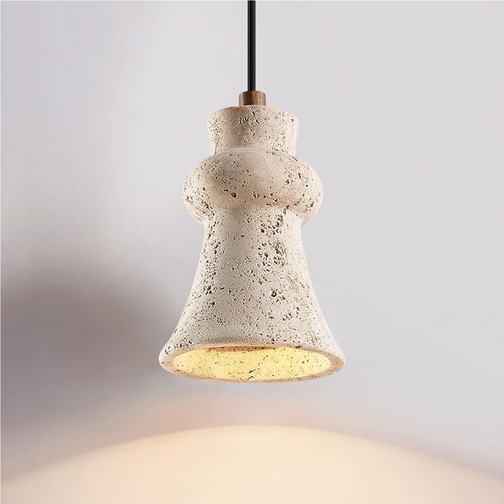 Suspension tube linéaire en pierre naturelle SKYGOO, lustre de ferme vintage avec douille E26