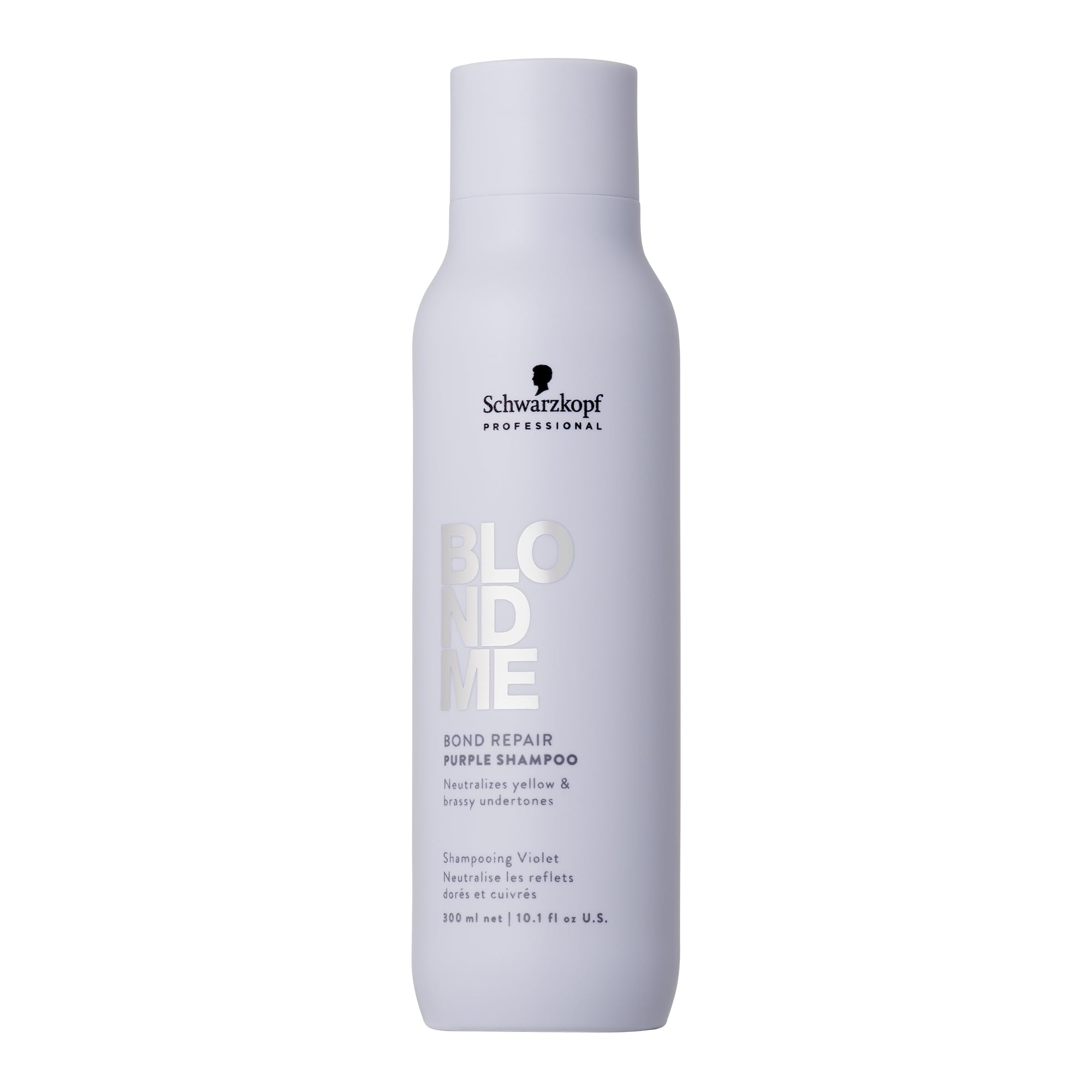 Schwarzkopf Professional BLONDME Bond Repair Purple Shampoo Cool Haarshampoo Neutralisiert Gelbtöne Für Gefärbtes Aufgehelltes Blondiertes Haar Reinigend Und Pflegend 300 ml