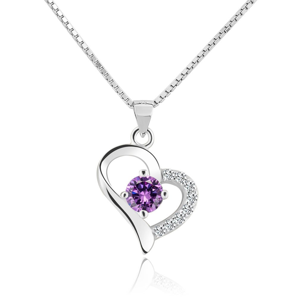 KorliyaSterling Silver Heart Necklace Pendant