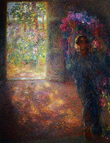 Peinture sur toile fleurs Plinio Nomellini pour illuminer une chambre sombre