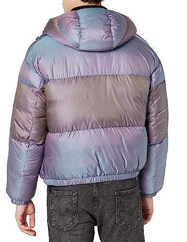 Armani Exchange Men's Reversible Iridescent Puffer Jacket2