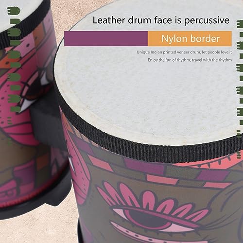 Tambour bongo bois indien portable instrument percussion petit et facile