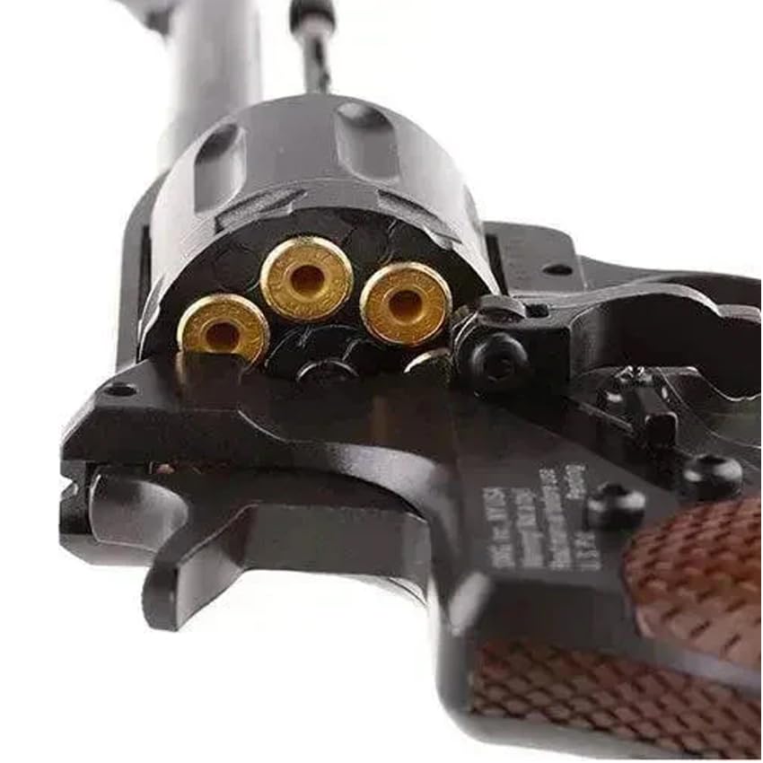 Pistola de balines Revólver Borner NGT Negra 4,5mm Pack con balines BB's, maletín y cargadores