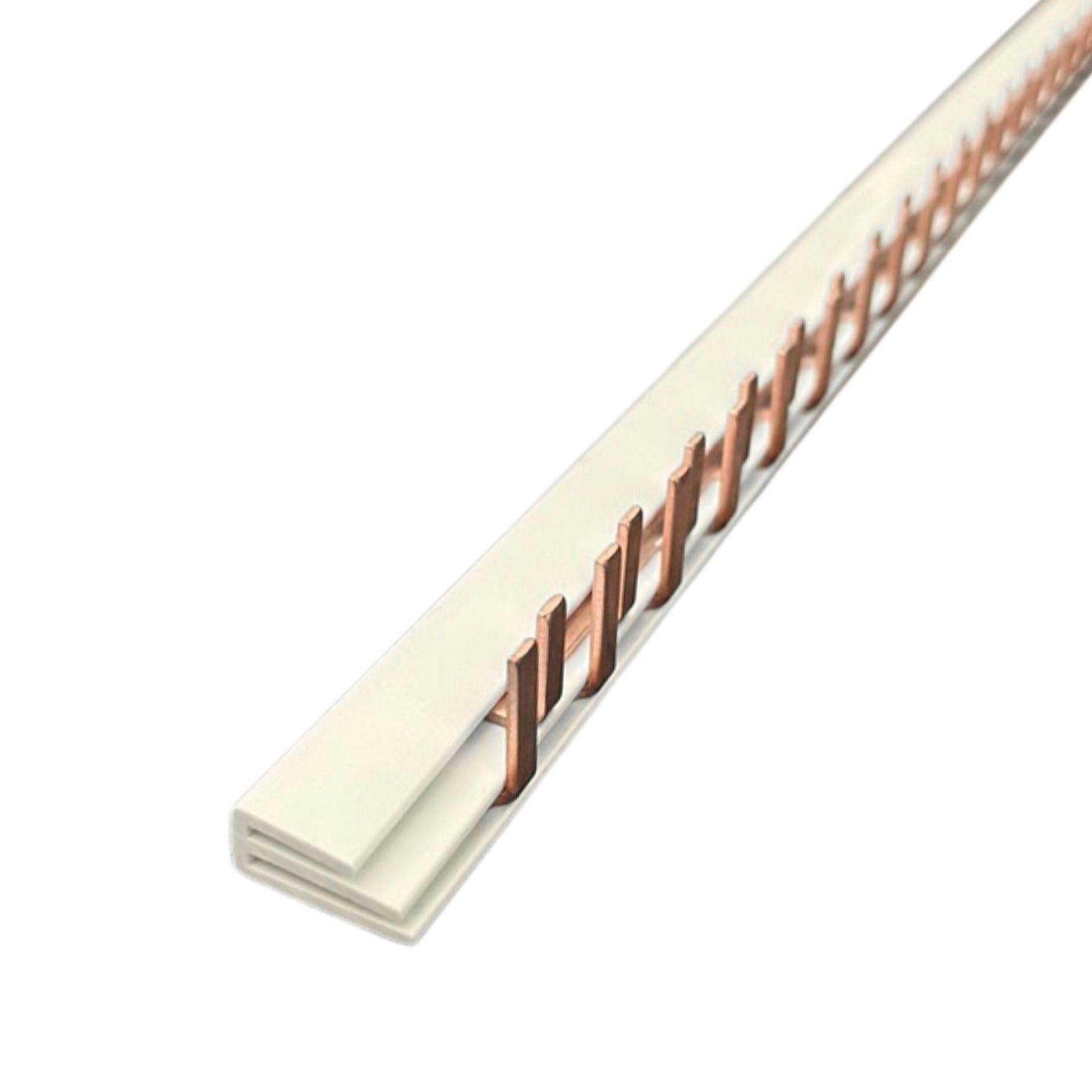 Pettine Alimentazione Da 1 Metro, Per Collegamento Quadro Elettrico, 1P+N 108 PIN Moduli 1000mm, Barra Collettrice per Interruttori Magnetotermici e Differenziali, BusBar Modulare 63A